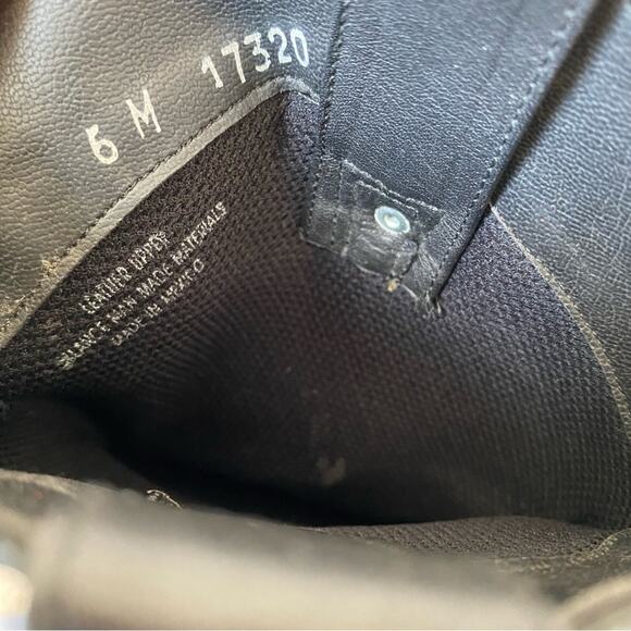 Dingo Black Leather Slouch Ankle Heeled Western Cowboy Boots NWTs size 6 - Picture 7 of 7